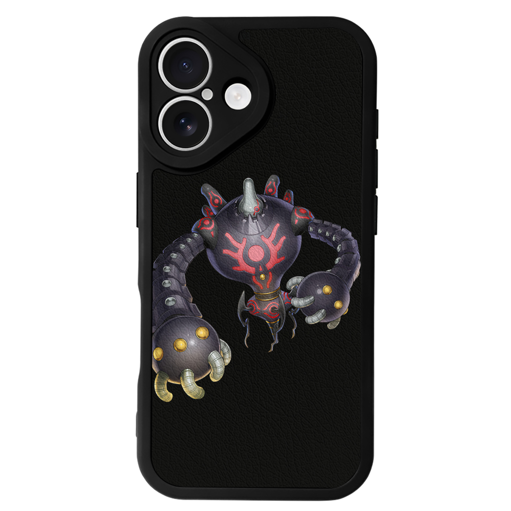 （画像用） 遊☆戯☆王 Yu-Gi-Oh! 【iPhone 16シリーズ対応】シリコンスマホケース（レザー調） 材質：シリコン